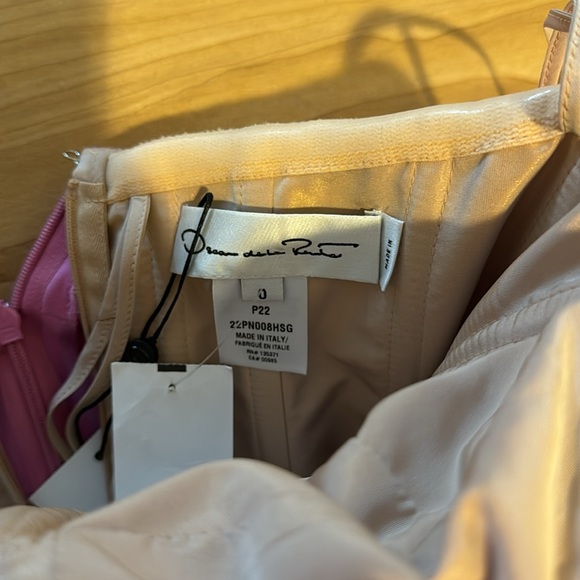 NWT Oscar de la Renta bow-embellished long strapless dress - Picture 6 of 12